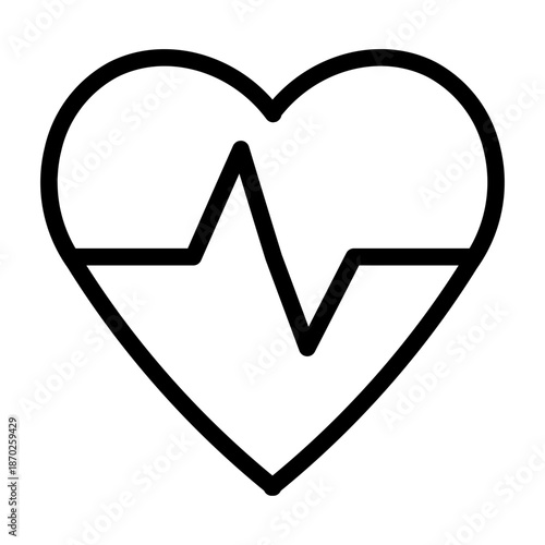 cardiogram line icon