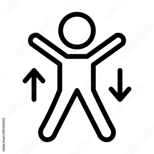 exercise line icon