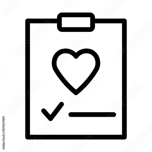 medical history line icon