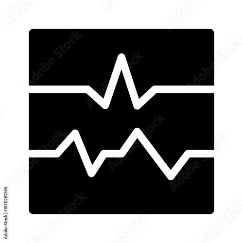cardiogram glyph icon