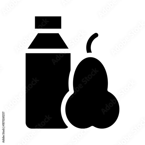 healthy food glyph icon