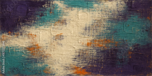 Abstract grunge textured background with paint and vintage wall