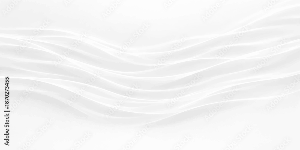 Obraz premium Soft white silk and satin abstract background with smooth waves and winter texture