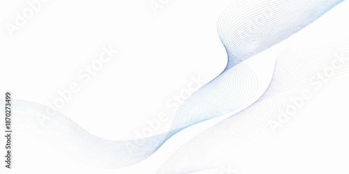 Abstract white and blue background with soft smoke and textured design