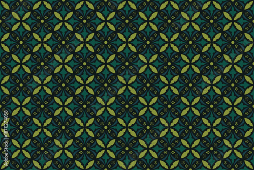 Green Batik Pattern
