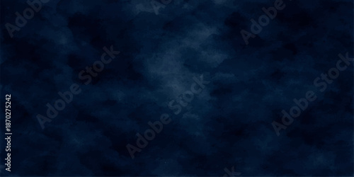 Blue abstract dark background with smoky clouds and night texture