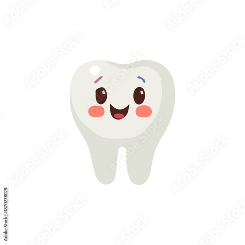 Cartoon character dental tooth 