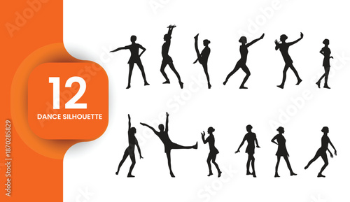 Dynamic Dance Silhouettes Collection