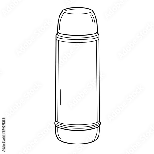 Outlined thermos