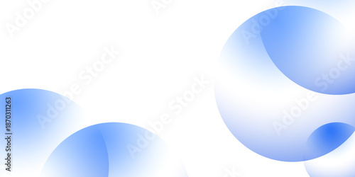 Illustration in the style of geometric-circle patterns with blue gradient for online work and presentations