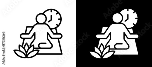 Body Relax whiteblack icon