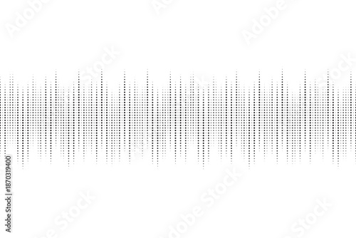 Abstract dot wave background. Vector illustration of sound rhythm backdrop.  