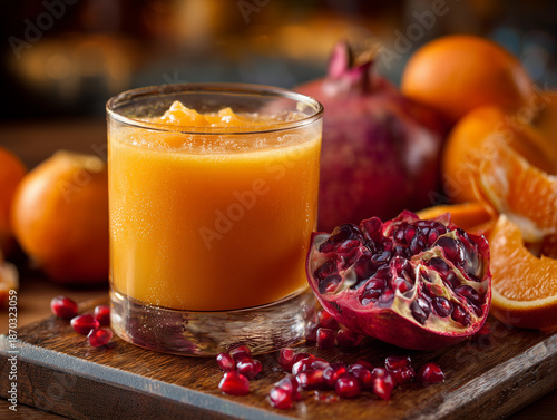 Wallpaper Mural Luxury ChaletFresh Fruit Juice Drink Torontodigital.ca