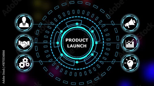 Abstract automation technology background. Business, Technology, Internet and network concept.