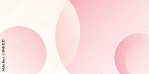 Simple background, modern minimalist pink and yellow gradations, circle art modern nice abstract