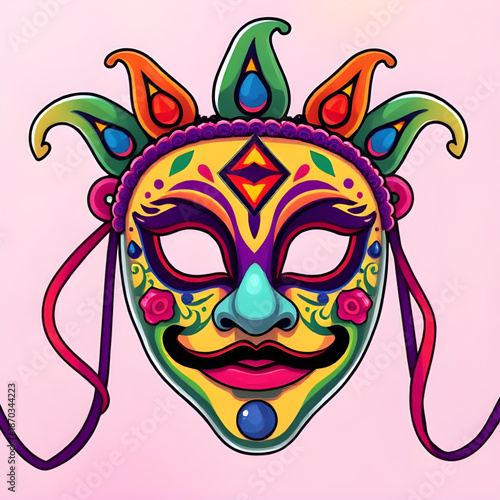 carnival, mask, isolated, vector, illustration, masquerade, festival, costume, party, celebration, venice, mardiGras, fantasy, mystery, elegant, decorative, ornament, design, graphic, art, symbol, ico