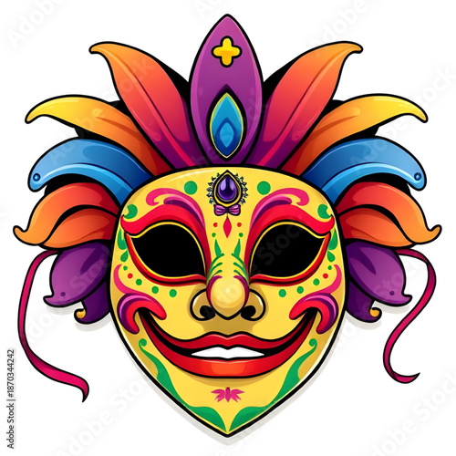 carnival, mask, isolated, vector, illustration, masquerade, festival, costume, party, celebration, venice, mardiGras, fantasy, mystery, elegant, decorative, ornament, design, graphic, art, symbol, ico