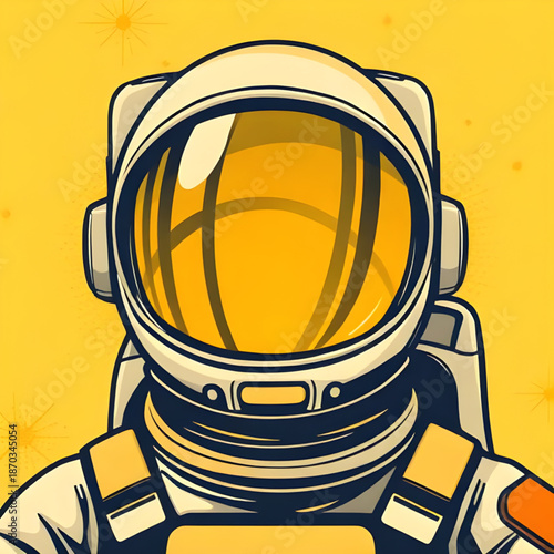 astronaut, space, spacesuit, vector, illustration, spaceman, cosmonaut, helmet, visor, suit, science, technology, exploration, mission, galaxy, universe, cosmos, stars, planet, moon, orbit, zeroGravit
