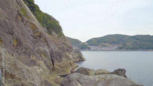 三重県熊野市　鬼ヶ城の風景