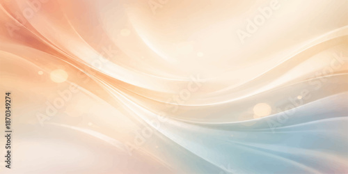 Colorful vector abstraction with bright blue flowing lines, gradient curves, and smooth wave motion for a vibrant background design