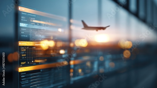 Airplane flight information display