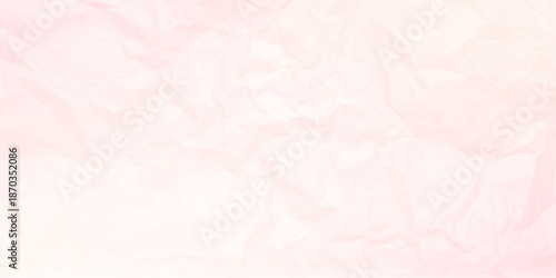 Soft pastel pink background featuring a subtle crumpled paper texture with gentle folds and light shadows.