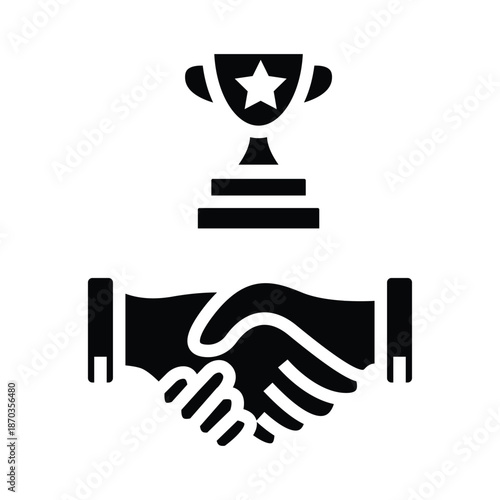 Successful partnership and deal Handshake signifying trust, cooperation, teamwork, commitment, and a welcome opportunity for union and collaboration