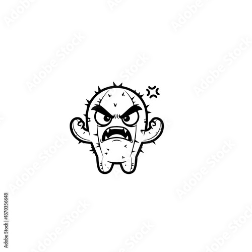Angry Cactus Character