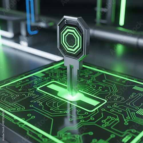 Cybersecurity Key Digital Lock Circuit Board Technology
