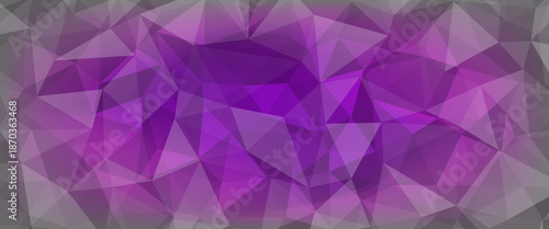 Dark Purple vector shining triangular background. Creative geometric illustration in Origami style with gradient. A new texture for your web site.