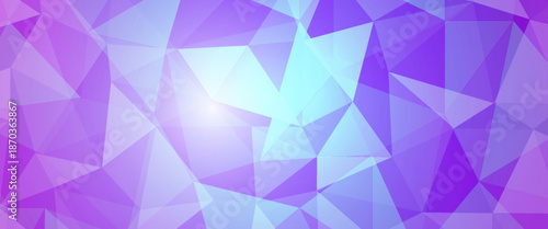 Dark Purple vector shining triangular background. Creative geometric illustration in Origami style with gradient. A new texture for your web site.