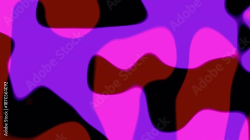 Abstract Purple and Pink Liquid Shapes Motion Background with Smooth Organic Flow, Modern Artistic Design, Creative Digital Animation for Technology, Branding, and Visual Art Projects