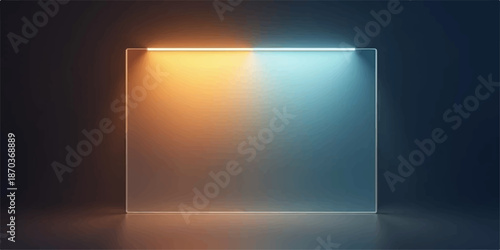 Open door with bright light leading to the sky in an empty interior room