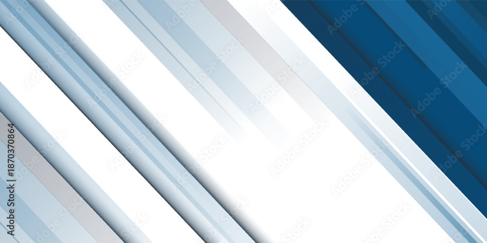 Fototapeta premium Blue abstract background with white color. Abstract blue background with square shapes.