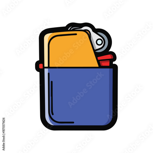 A cartoon-style lighter