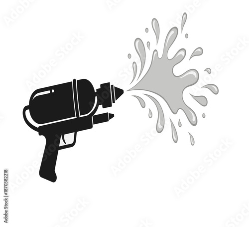 Water gun spraying water