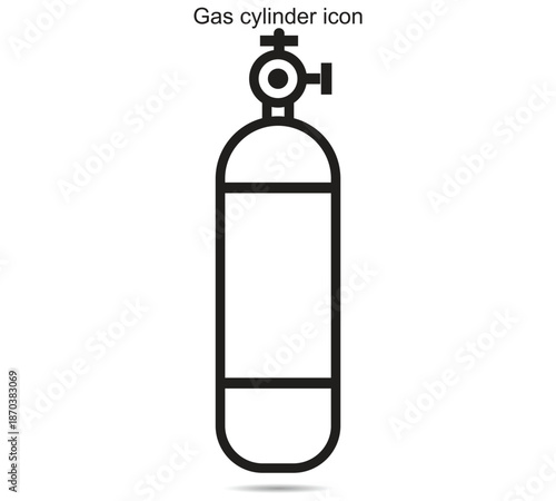 Gas cylinder icon
