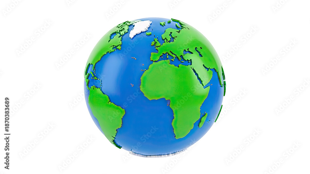 Fototapeta premium 3D Globe of Earth