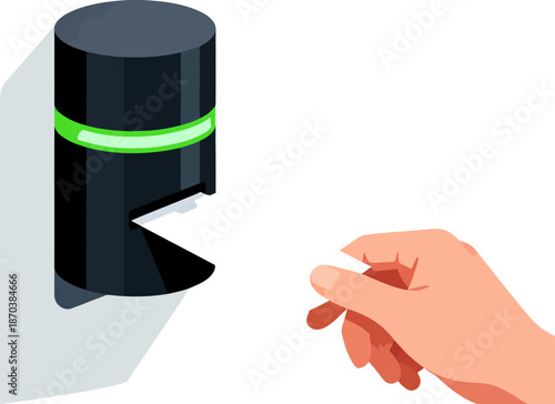 Hand Approaching Automatic Infrared Sensor for Touchless Activation