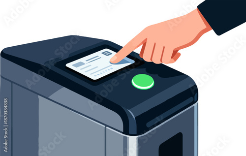 Human Finger Touching Digital Screen Interface on Smart Device