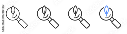 The Ultimate observation Styles with Variations Line of icon set vector illustration 