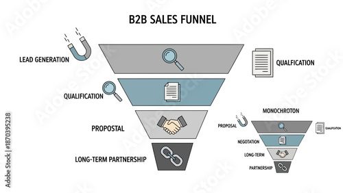 Streamlined enterprise sales journey Guiding prospects through qualification, proposals, and long-term client success