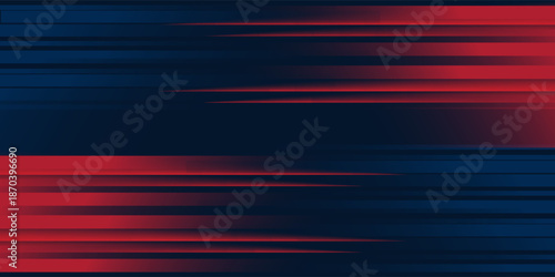 Abstract horizontal light red and blue stripe lines background. You can use for ad, poster, template, business presentation. Vector illustration