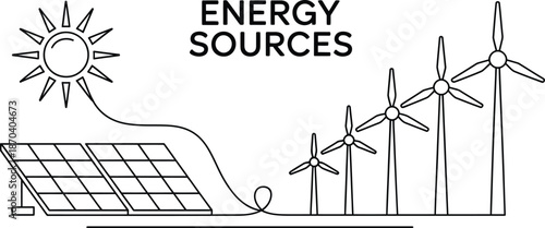 Energy sources Vector