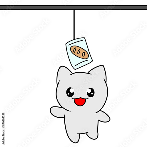 Bread eating contest sports day cat animal simple illustration
パン食い競争 運動会 猫 動物 シンプル イラスト