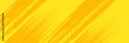 Modern Retro comic yellow background raster gradient halftone  stock vector sports