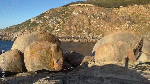 View of a cove near Llandudno beach in Cape Town, South Africa.