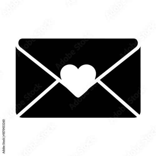 Valentine’s Day Romantic Envelope Icon