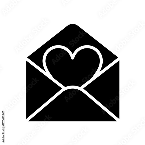 Valentine’s Day Love Letter Envelope Icon