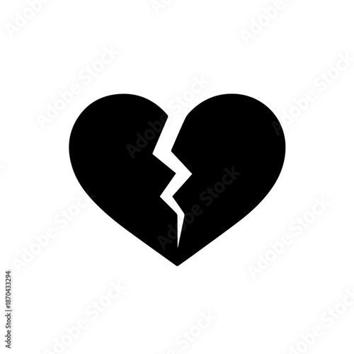 Valentine’s Day Broken Heart Icon